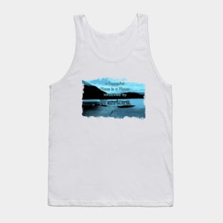 Peaceful Place Blue Tank Top